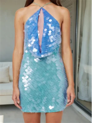 Summer Women Halter Neck Party Dress